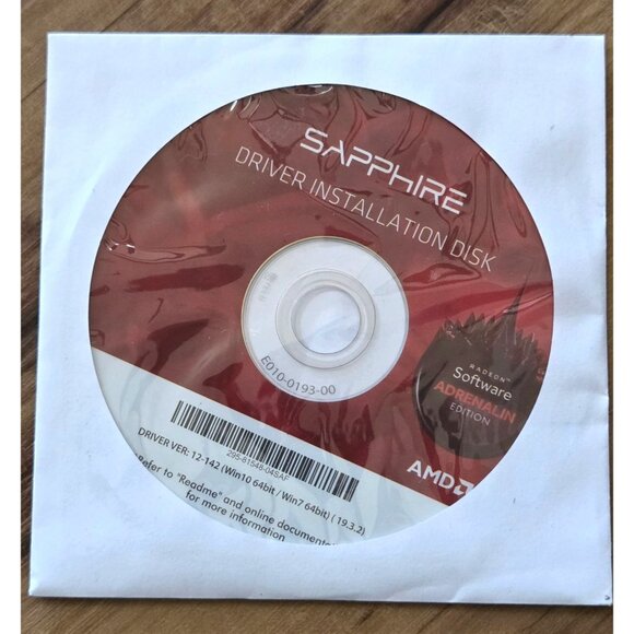 Sapphire Driver Installation Disc Radeon Software Adrenalin PC - Picture 1 of 3